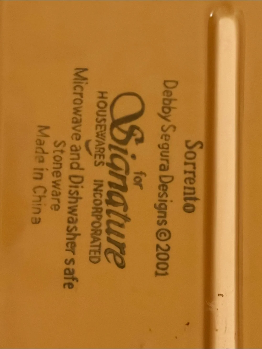 Signature Bright Yellow Ceramic Rectangular Tray with Leaf Edge